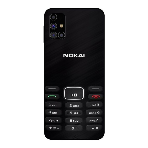 Nokia Bar Print Metal Back Case for Galaxy M31s