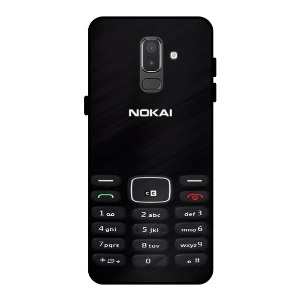 Nokia Bar Print Metal Back Case for Galaxy On8 (2018)