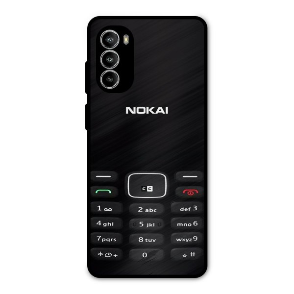 Nokia Bar Print Metal Back Case for Moto G82