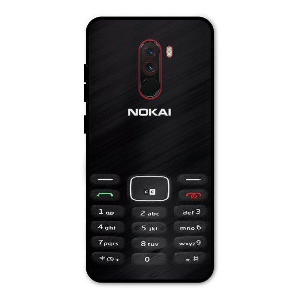 Nokia Bar Print Metal Back Case for Poco F1