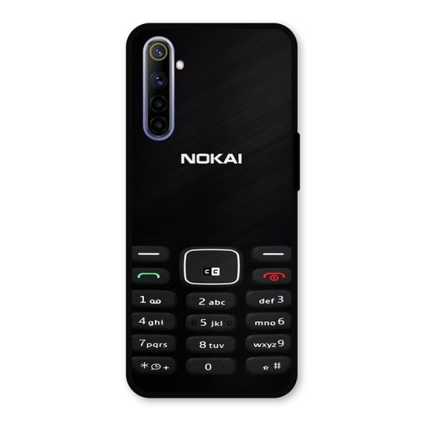 Nokia Bar Print Metal Back Case for Realme 6