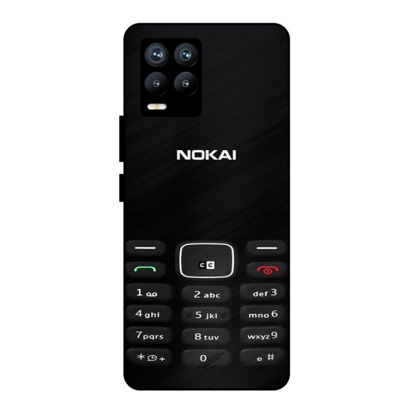 Nokia Bar Print Metal Back Case for Realme 8