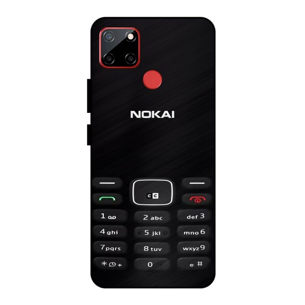 Nokia Bar Print Metal Back Case for Realme C12