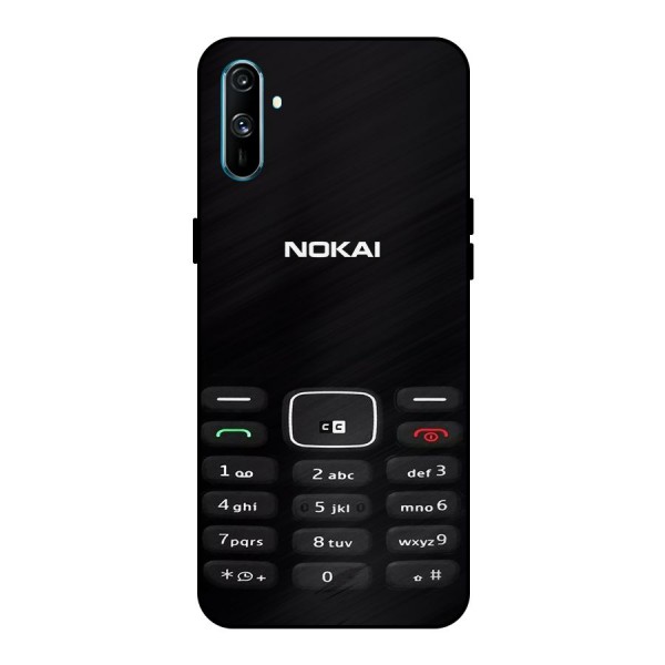 Nokia Bar Print Metal Back Case for Realme C3