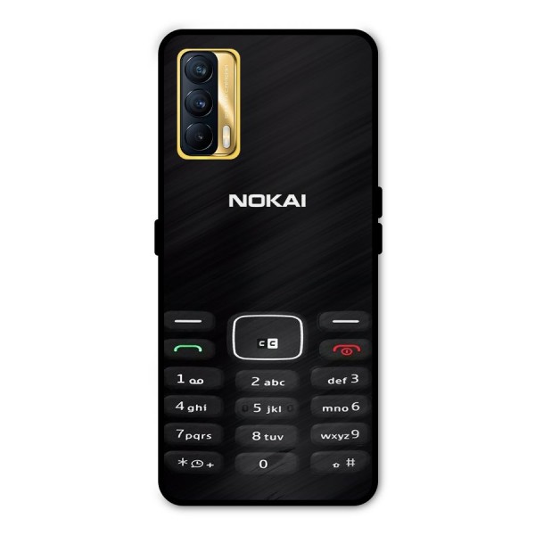 Nokia Bar Print Metal Back Case for Realme X7