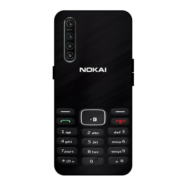 Nokia Bar Print Metal Back Case for Realme XT