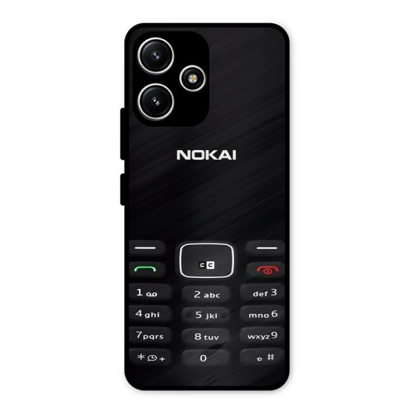 Nokia Bar Print Metal Back Case for Redmi 12 5G