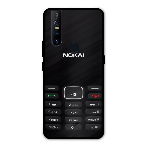 Nokia Bar Print Metal Back Case for Vivo V15