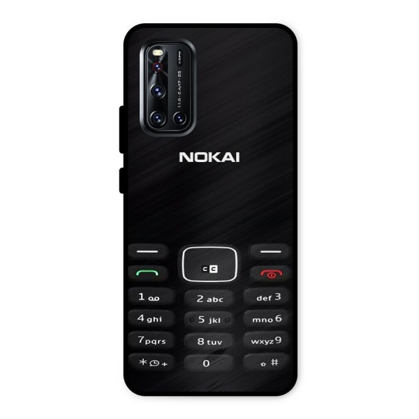 Nokia Bar Print Metal Back Case for Vivo V19