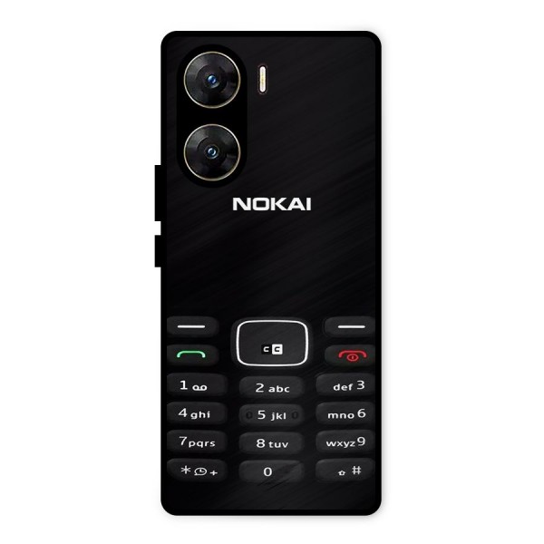 Nokia Bar Print Metal Back Case for Vivo V29e