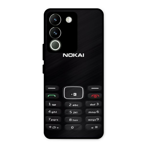 Nokia Bar Print Metal Back Case for Vivo Y200