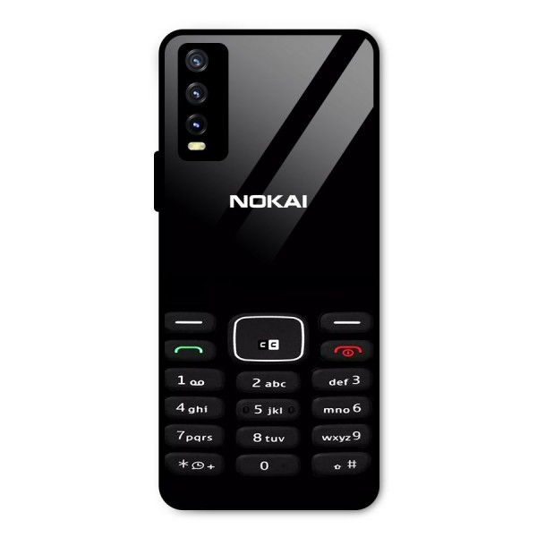 Nokia Bar Print Metal Back Case for Vivo Y20 2021