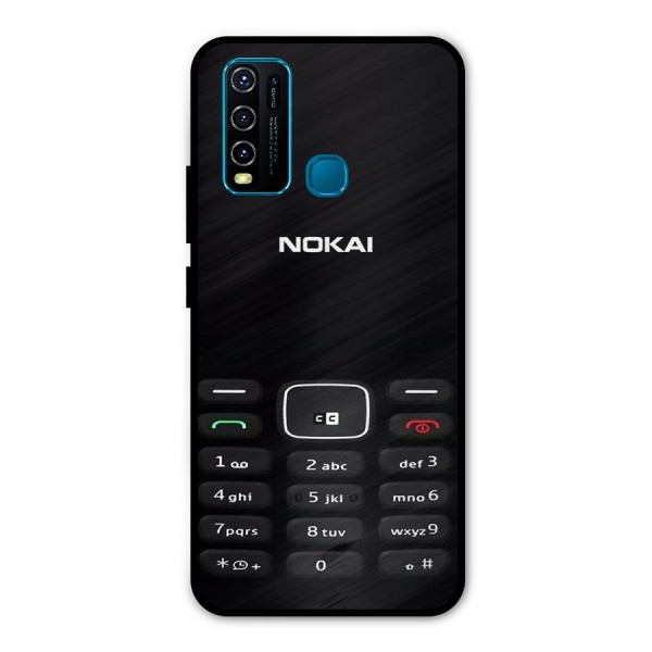 Nokia Bar Print Metal Back Case for Vivo Y30