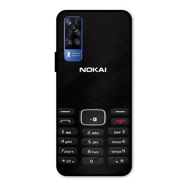 Nokia Bar Print Metal Back Case for Vivo Y31