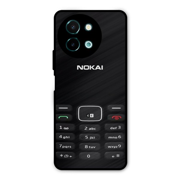 Nokia Bar Print Metal Back Case for Vivo Y58