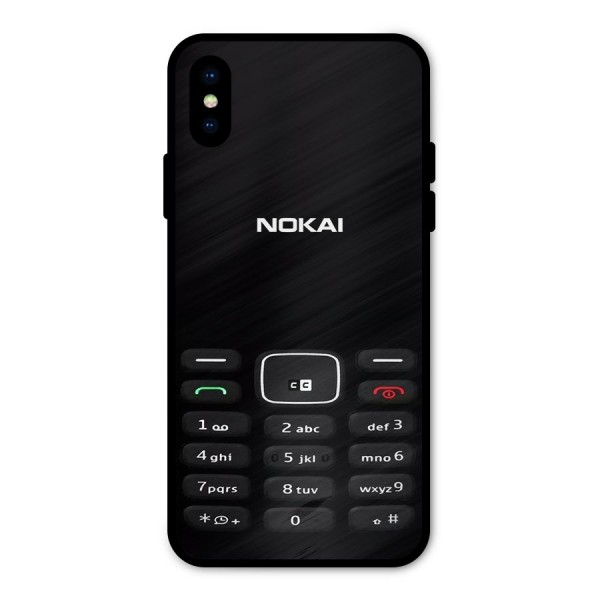 Nokia Bar Print Metal Back Case for iPhone X