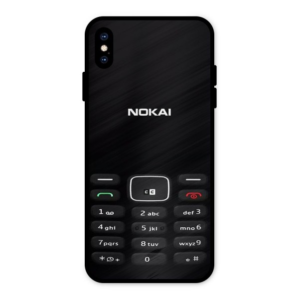 Nokia Bar Print Metal Back Case for iPhone XS Max