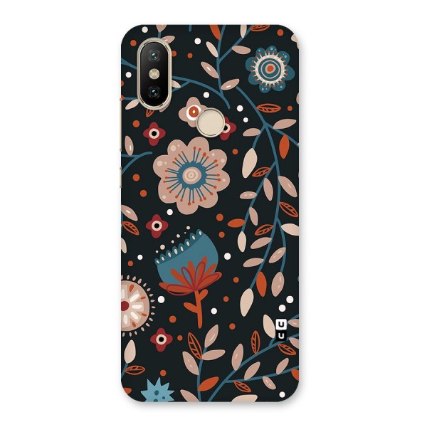 Nordic Arts Flowery Space Back Case for Mi A2