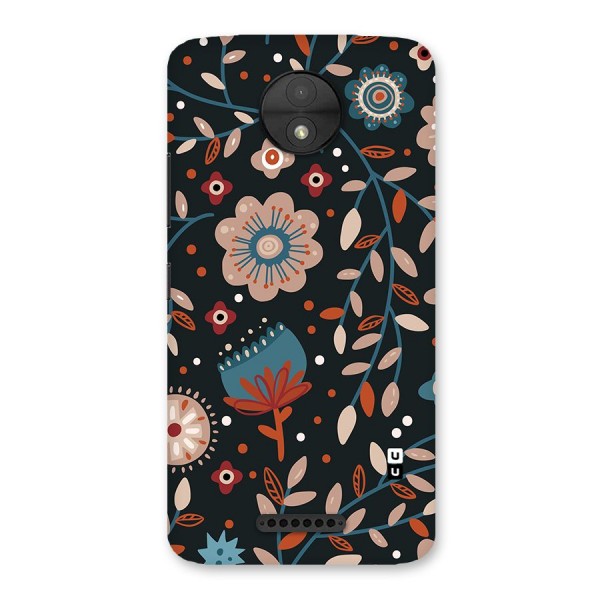 Nordic Arts Flowery Space Back Case for Moto C