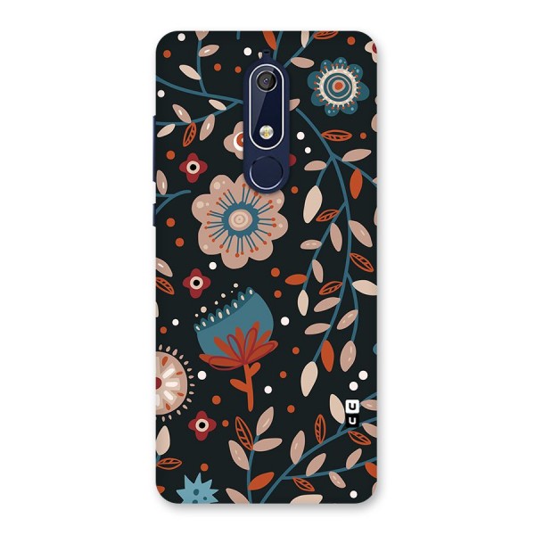 Nordic Arts Flowery Space Back Case for Nokia 5.1