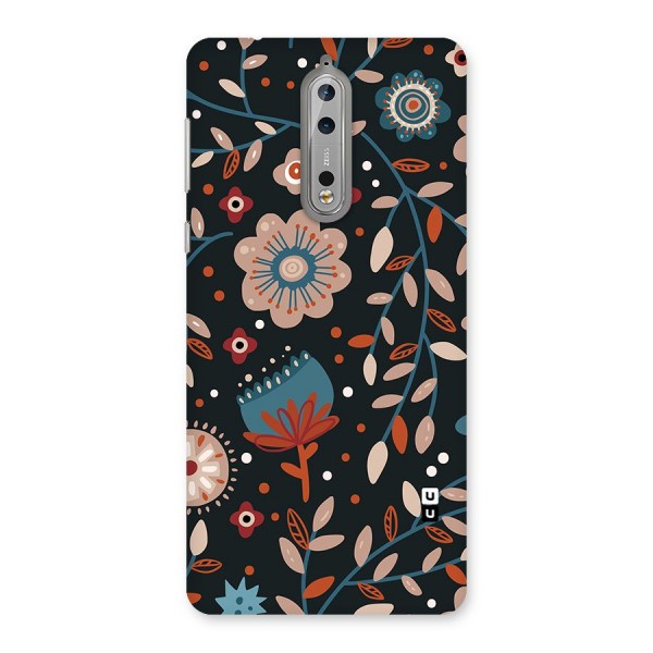 Nordic Arts Flowery Space Back Case for Nokia 8