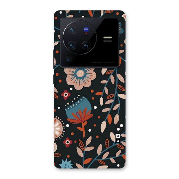 Nordic Arts Flowery Space Back Case for Vivo X80 Pro