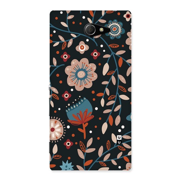 Nordic Arts Flowery Space Back Case for Xperia M2