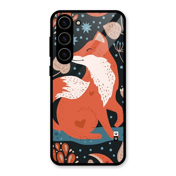 Nordic Arts Fox Glass Back Case for Galaxy S23 Plus