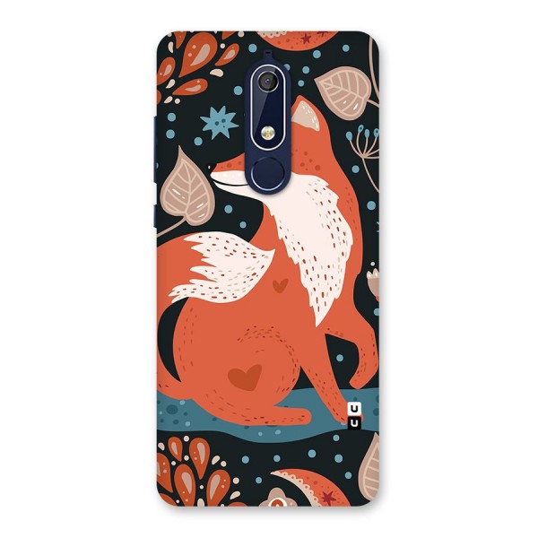 Nordic Arts Fox Back Case for Nokia 5.1