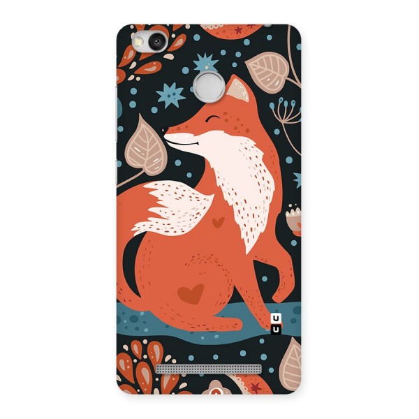 Nordic Arts Fox Back Case for Redmi 3S Prime