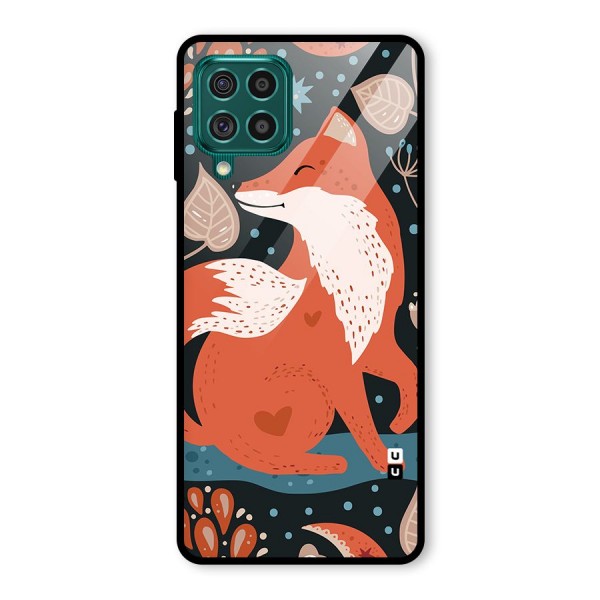 Nordic Arts Fox Glass Back Case for Galaxy F62