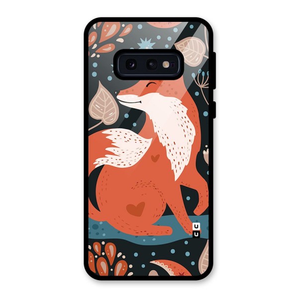 Nordic Arts Fox Glass Back Case for Galaxy S10e