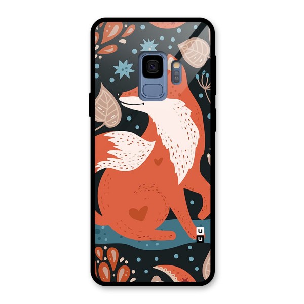 Nordic Arts Fox Glass Back Case for Galaxy S9