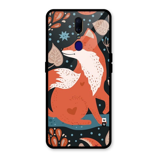 Nordic Arts Fox Glass Back Case for Oppo F11