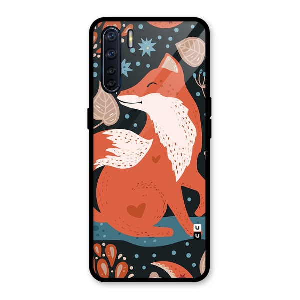 Nordic Arts Fox Glass Back Case for Oppo F15