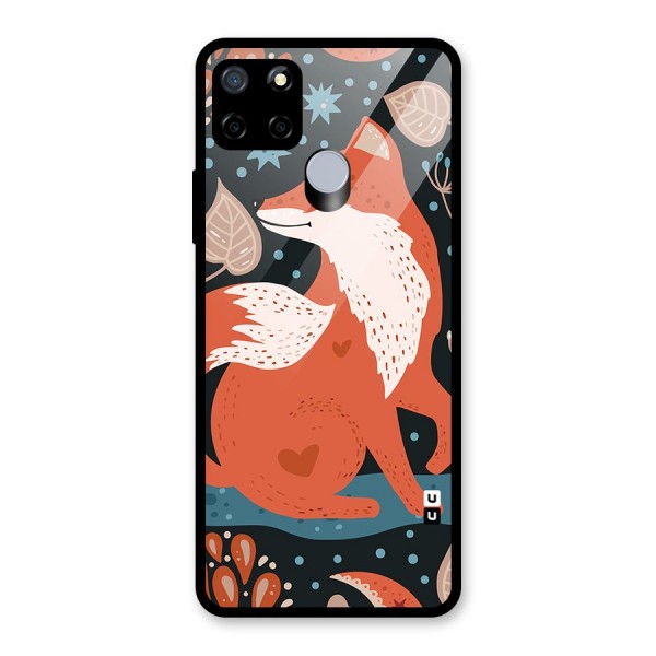 Nordic Arts Fox Glass Back Case for Realme C12