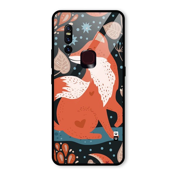 Nordic Arts Fox Glass Back Case for Vivo V15