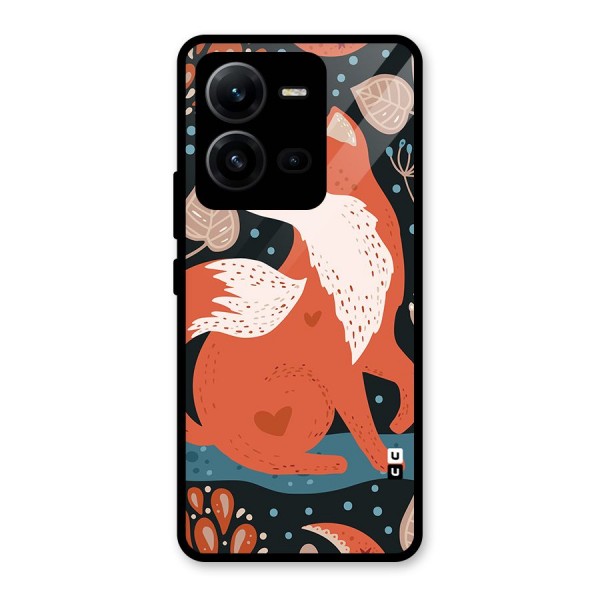 Nordic Arts Fox Glass Back Case for Vivo V25