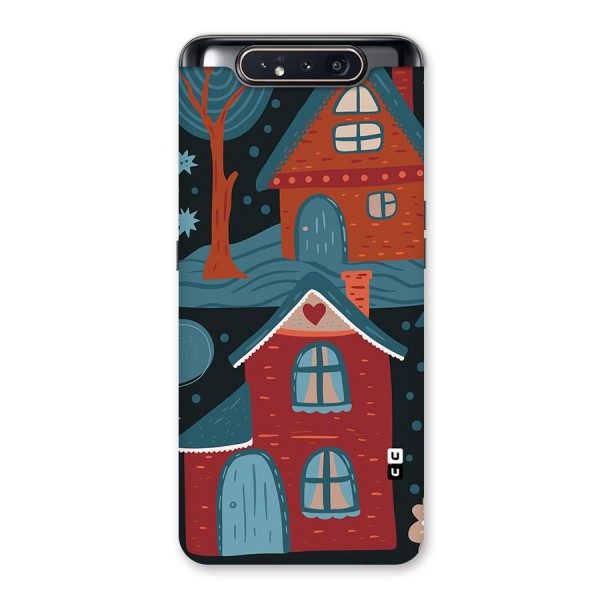 Nordic Arts Houses Back Case for Galaxy A80