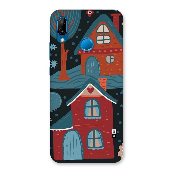 Nordic Arts Houses Back Case for Huawei P20 Lite