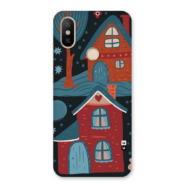 Nordic Arts Houses Back Case for Mi A2