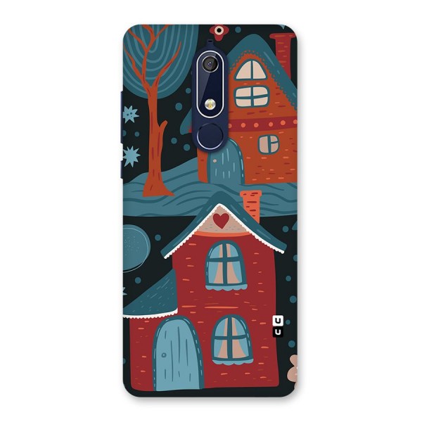 Nordic Arts Houses Back Case for Nokia 5.1