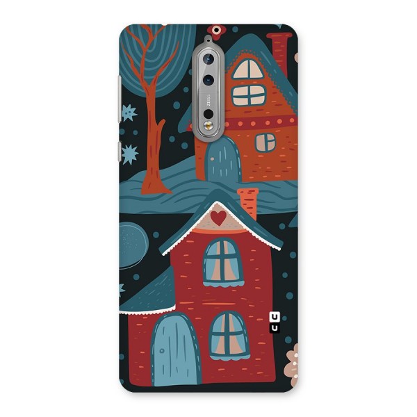 Nordic Arts Houses Back Case for Nokia 8