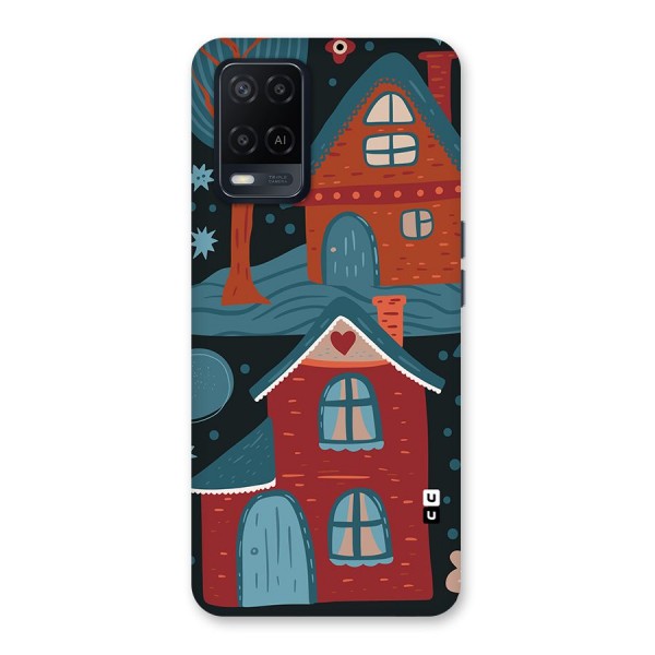 Nordic Arts Houses Back Case for Oppo A54