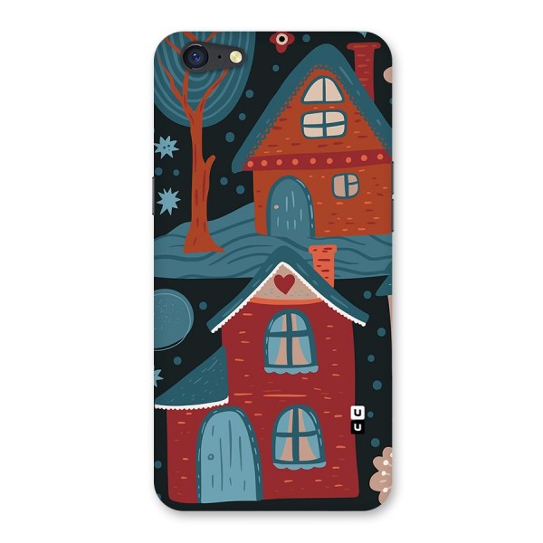 Nordic Arts Houses Back Case for Oppo A71