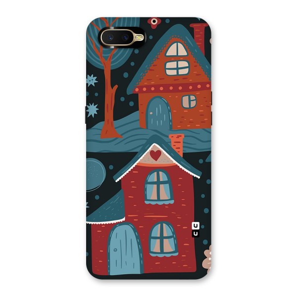 Nordic Arts Houses Back Case for Oppo K1