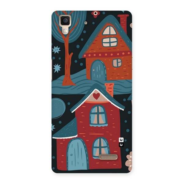 Nordic Arts Houses Back Case for Oppo R7