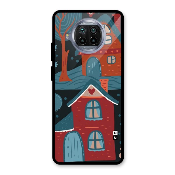 Nordic Arts Houses Glass Back Case for Mi 10i