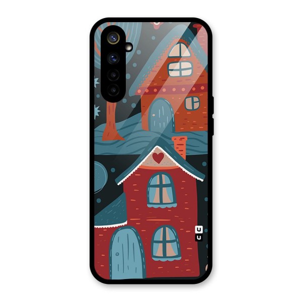 Nordic Arts Houses Glass Back Case for Realme 6