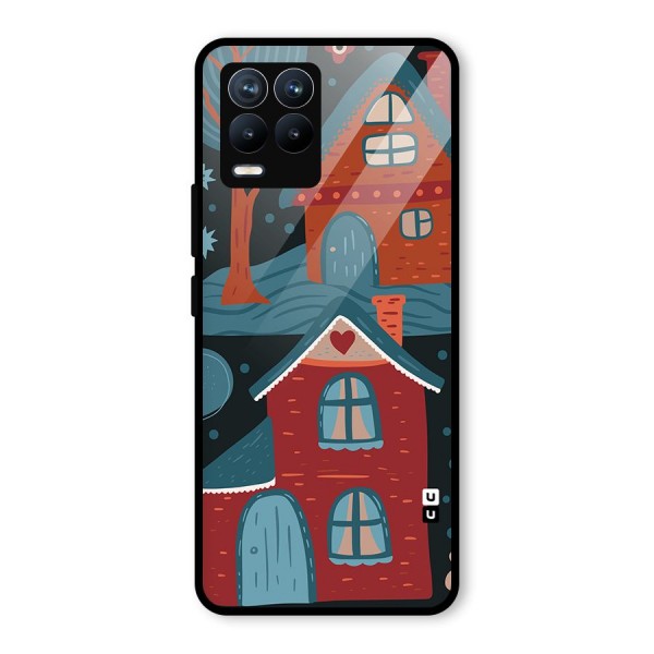 Nordic Arts Houses Glass Back Case for Realme 8